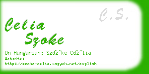 celia szoke business card
